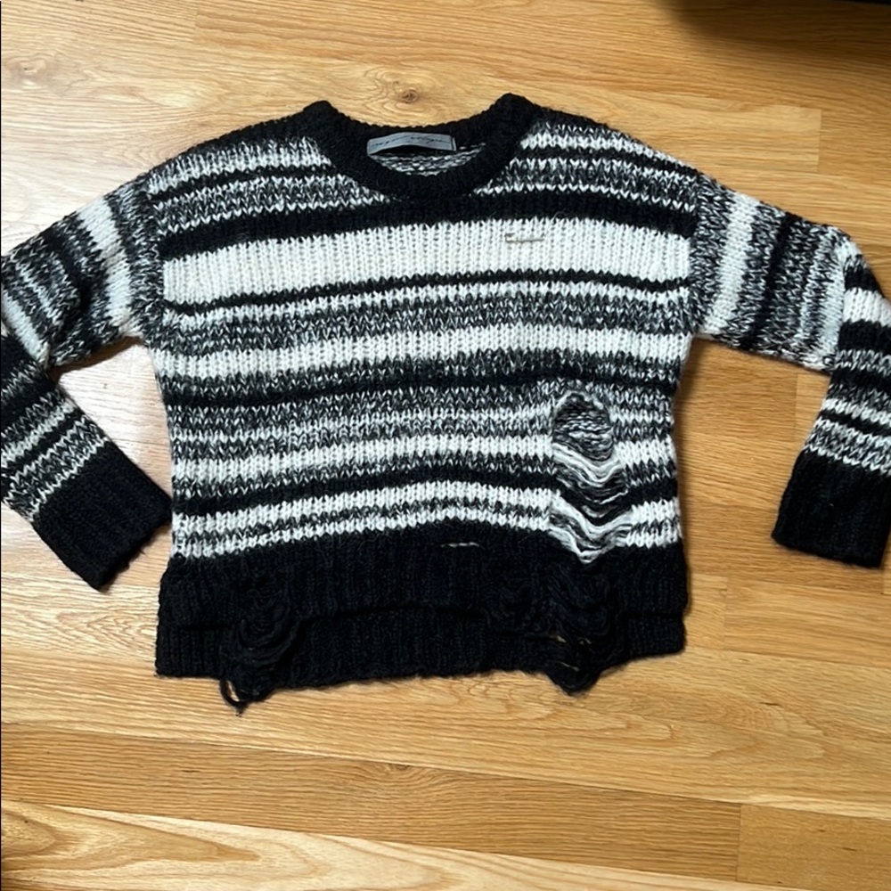Raquel Allegra - Stripe Lofty Sweater - image 1